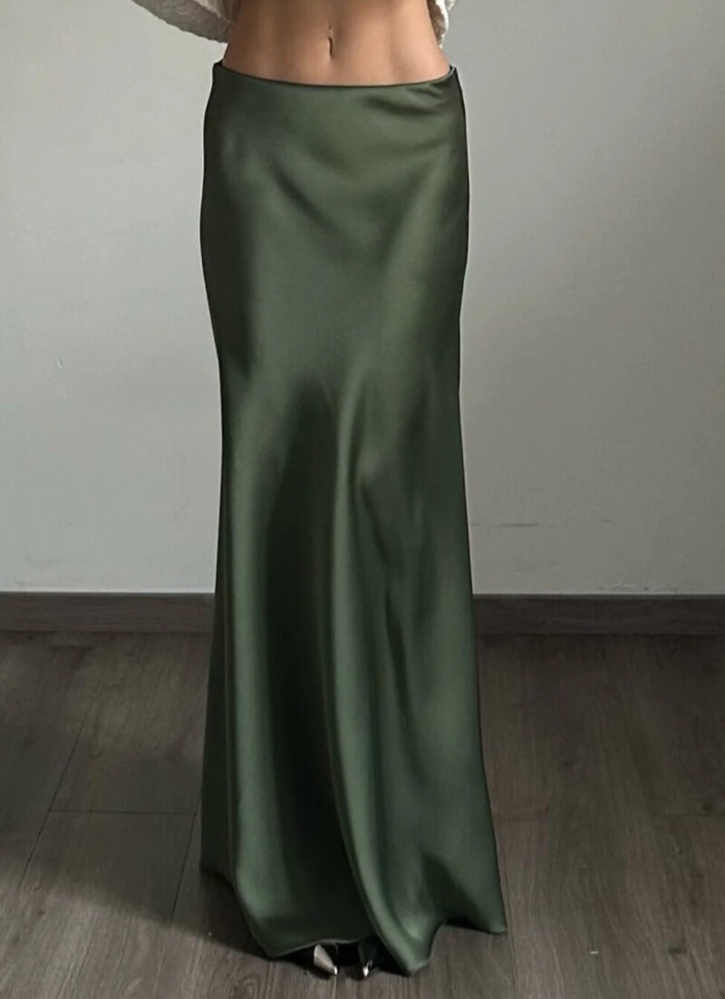 Maxi Satine Φούστα Dionisia