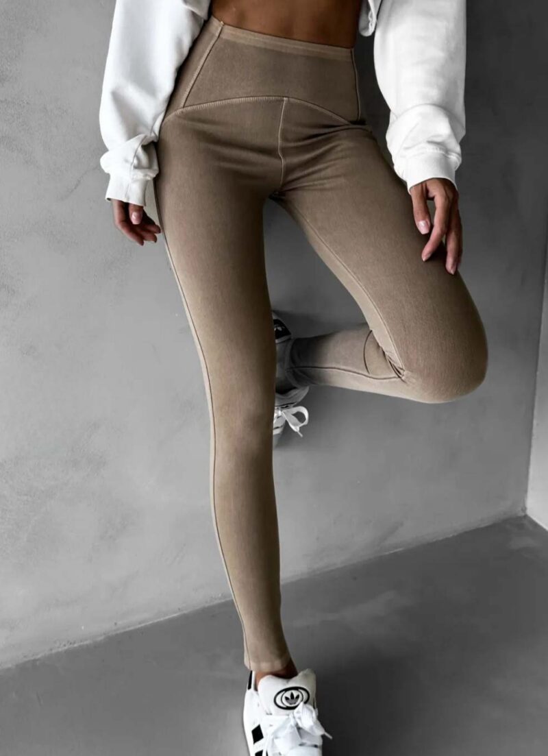 Epic Beige Denim Leggings