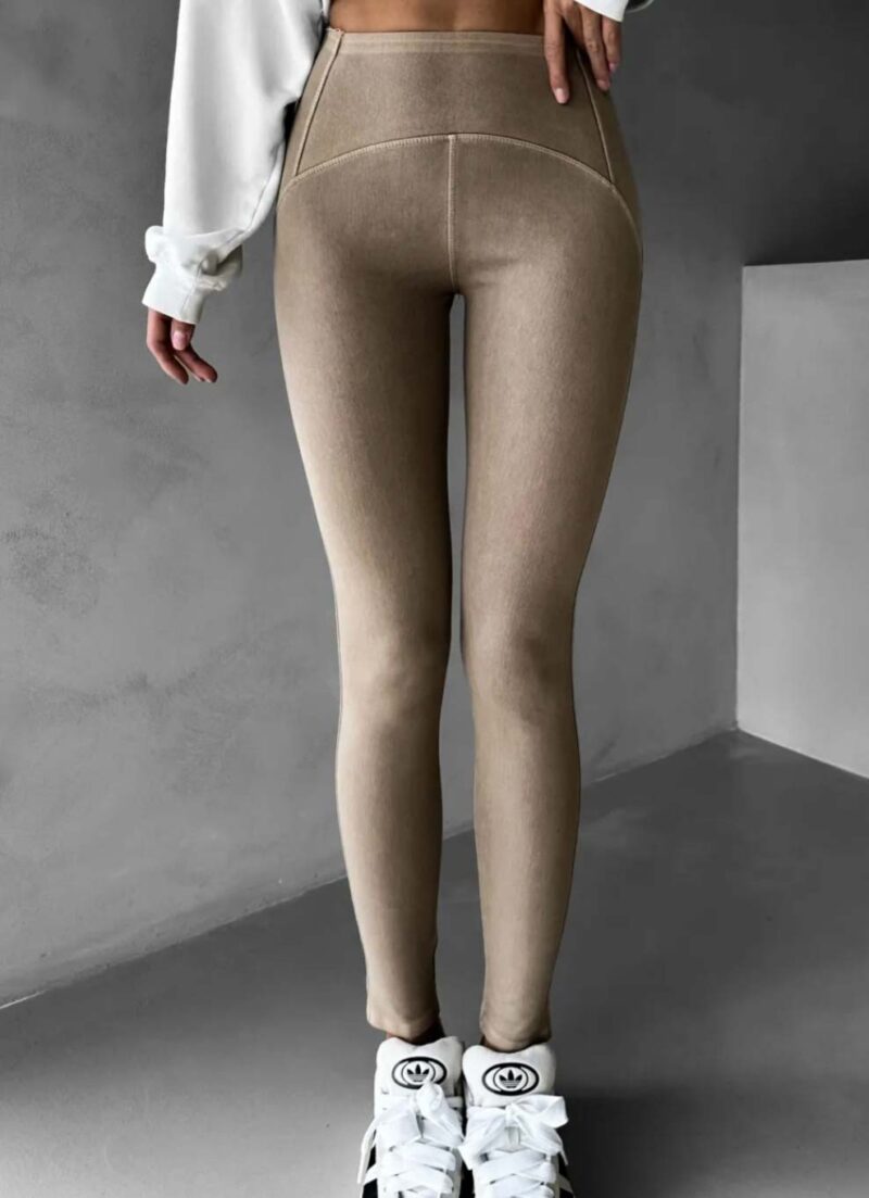 Epic Beige Denim Leggings