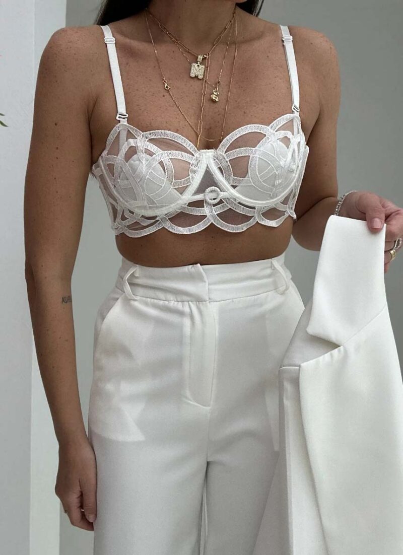 Nadi Off White Bralette