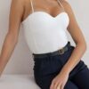 Fanis White Push Up Top