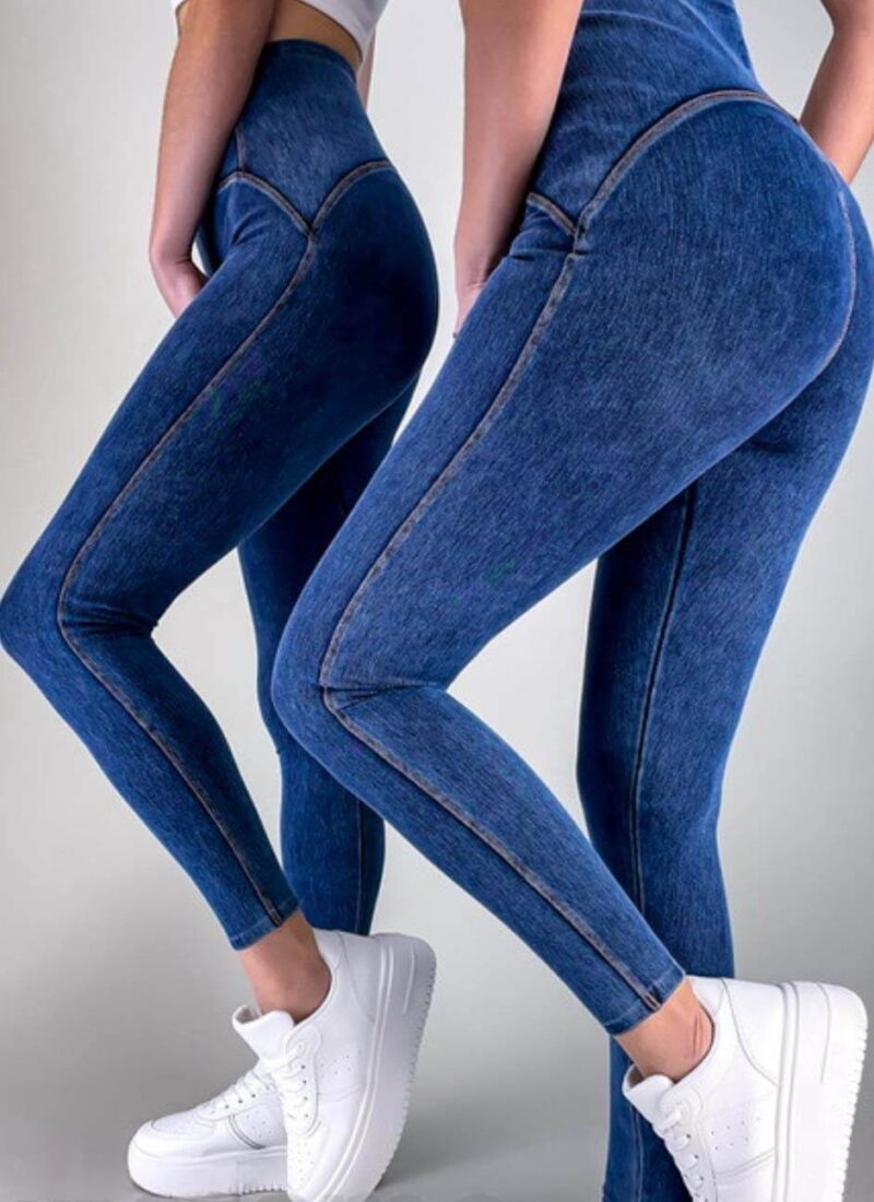 Epic Dark Blue Denim Leggings