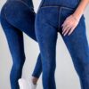 Epic Dark Blue Denim Leggings