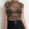 Fiona Leopard Top