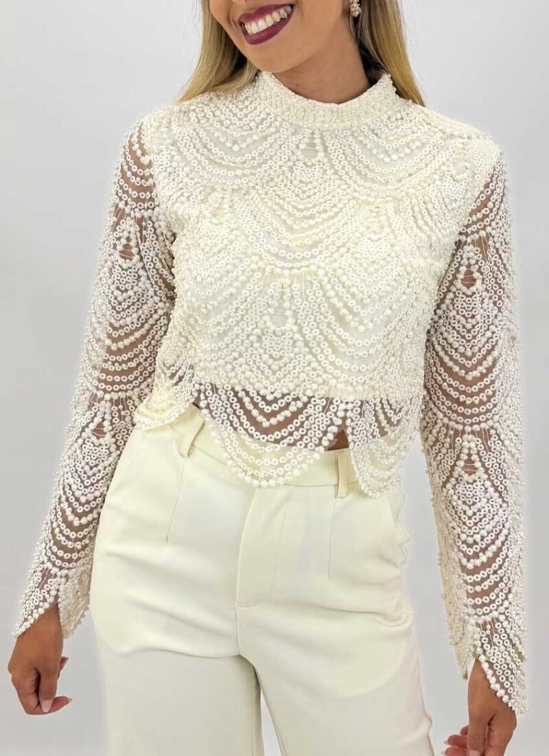 Perla Off White Blouse