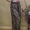 Peyton Animal Print Black Pant