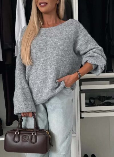 Vienna Grey Blouse