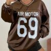 Air Motor Brown Blouse