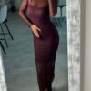 Amir Dark Red Dress