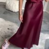 Heidi Dark Red Skirt