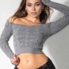 Lila Grey Blouse