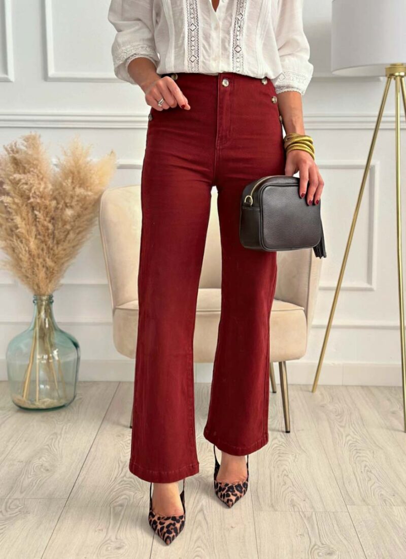 Melitina Dark Red Pants