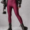 Ozzy Dark Red Leggings