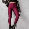 Ozzy Dark Red Leggings