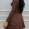 Sydela Brown Dress