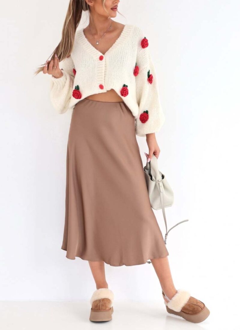 Aurelia Beige Midi Skirt