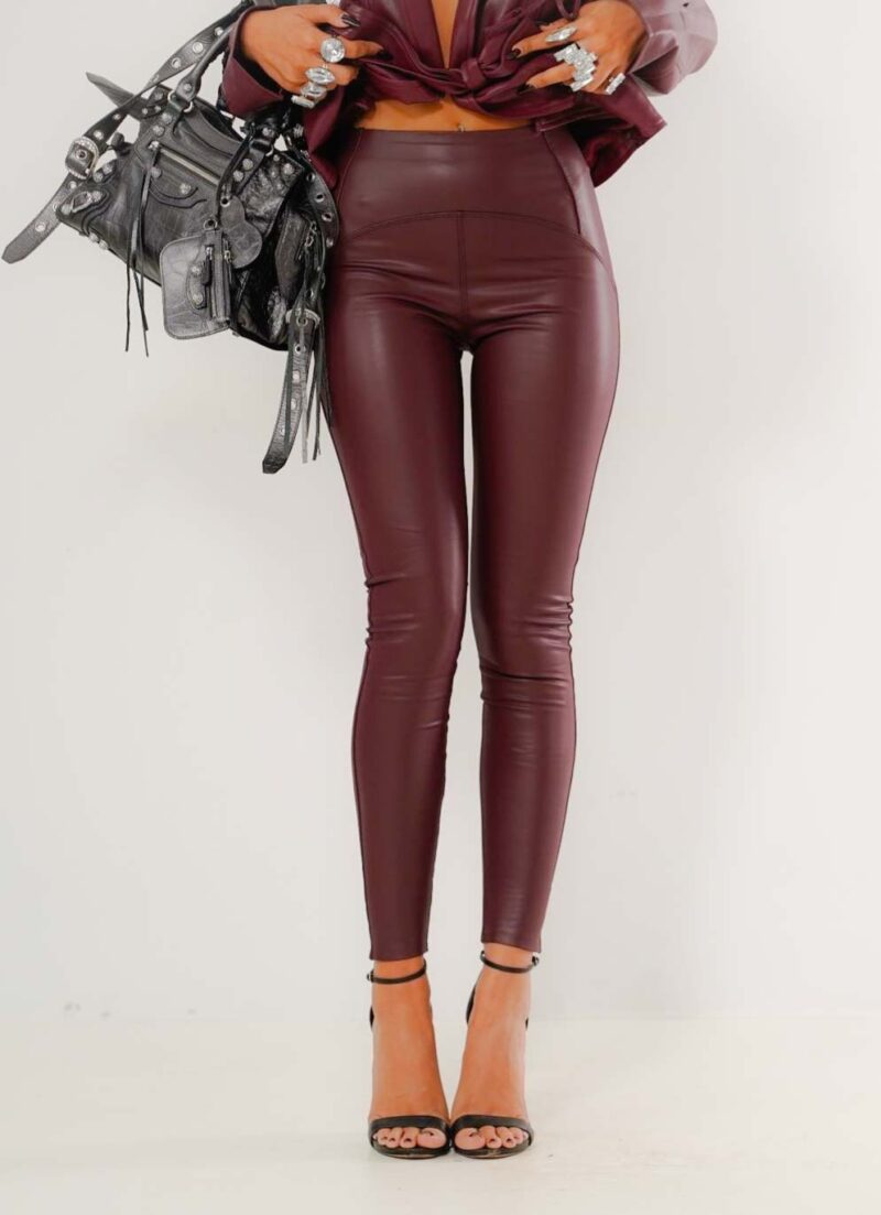 Ducel Dark Red Leggings