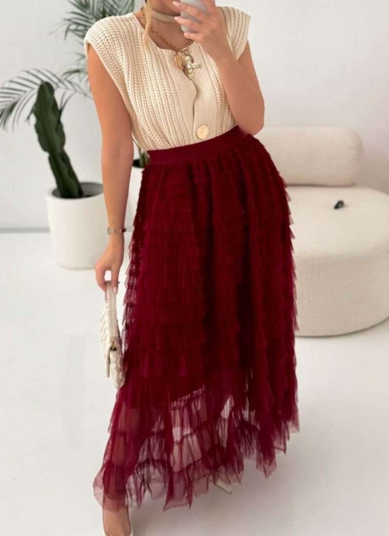 Eleanor Red Skirt