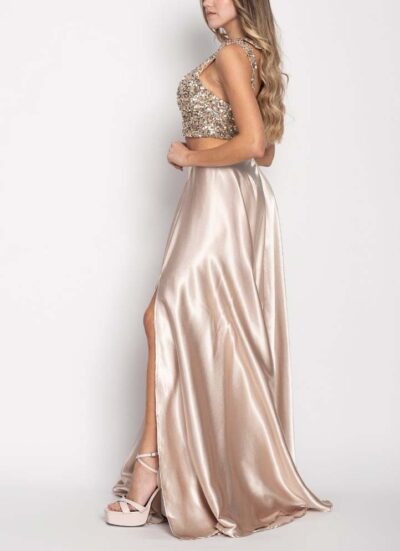 Elixir Beige Maxi Skirt