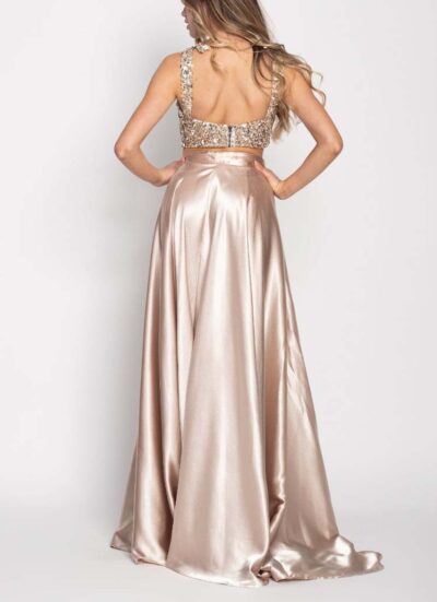 Elixir Beige Maxi Skirt