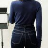 Gloria Dark Blue Blouse