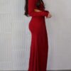 Mary Dark Red Maxi Dress