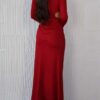 Mary Dark Red Maxi Dress