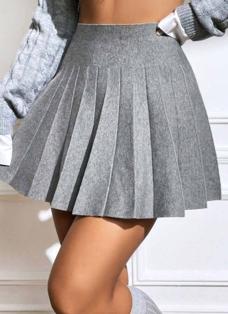 Sofia Grey Mini Skirt