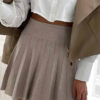 Sofia Beige Mini Skirt