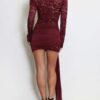 Vittoria Dark Red Mini Dress