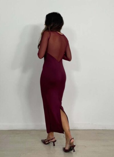 Abigeil Dark Red Dress