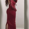 Charles Dark Red Maxi Dress