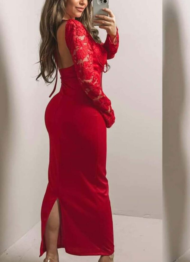 Charles Red Maxi Dress