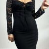 Charles Black Maxi Dress