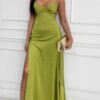 Cocktail Green Maxi Dress