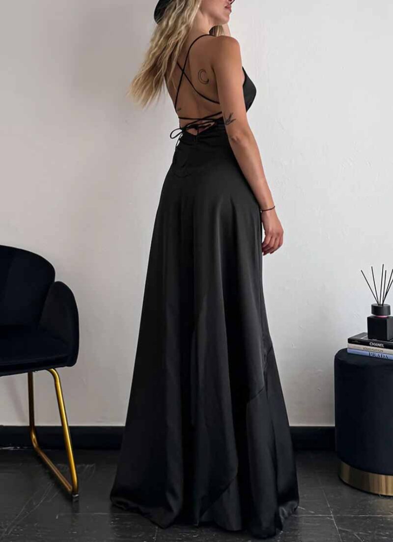 Cocktail Black Maxi Dress