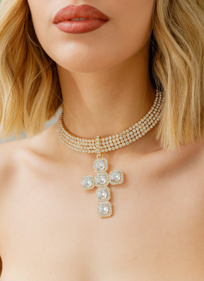 Coralia Necklace Chocker Gold