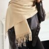 Ilianna Beige Pashmina