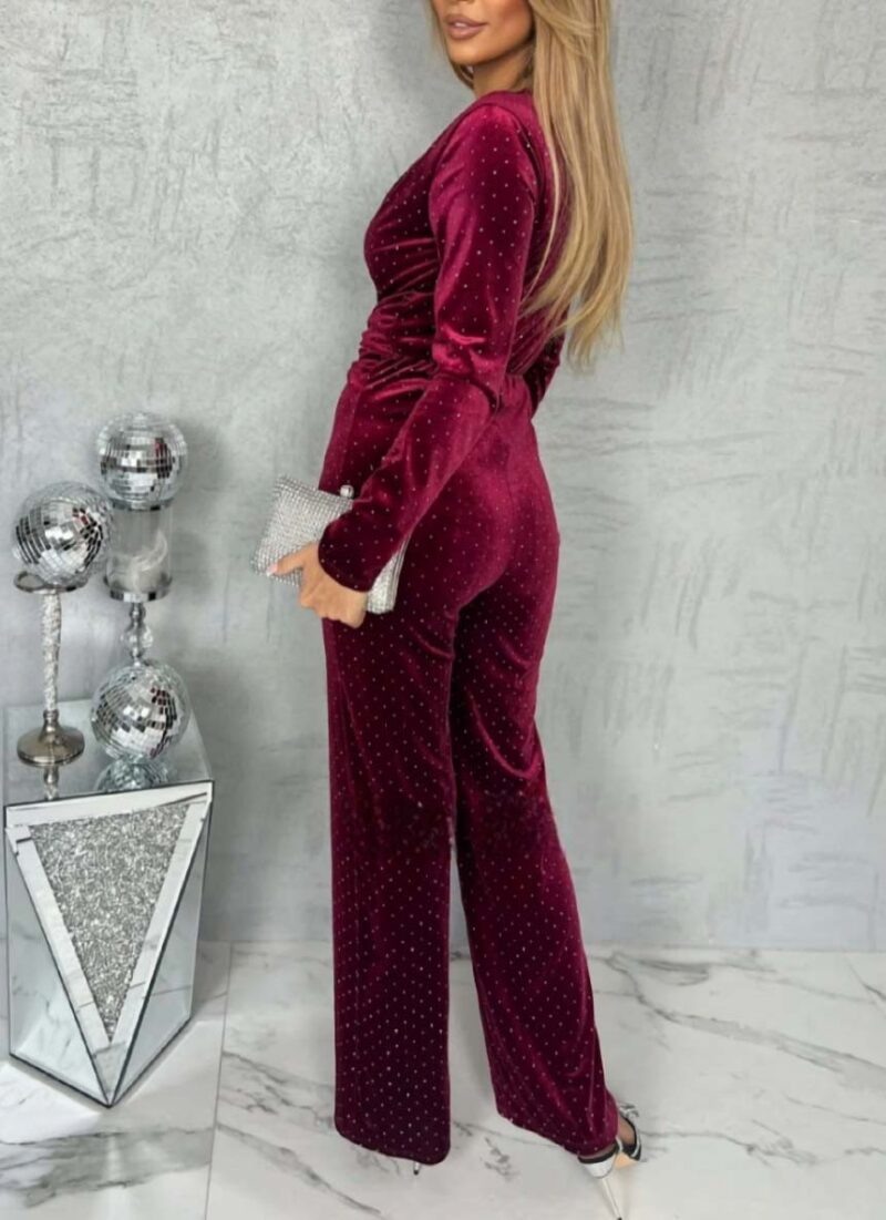 Martini Dark Red Jumpsuit