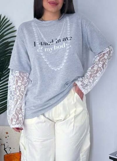 OfMyBody Blouse Grey