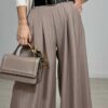 Tina Pants Dark Beige