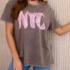 New York T-Shirt Pink