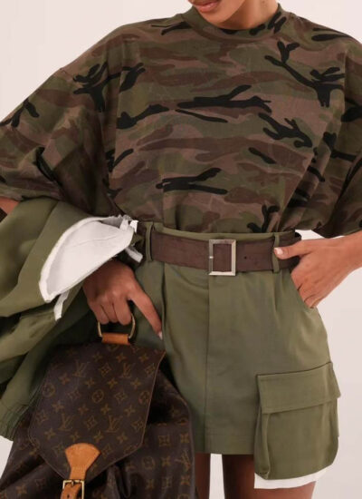 Κοντομάνικο oversized T-Shirt παραλλαγής ARMY