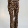 Παντελόνι κολάν καμπάνα με animal print MARC