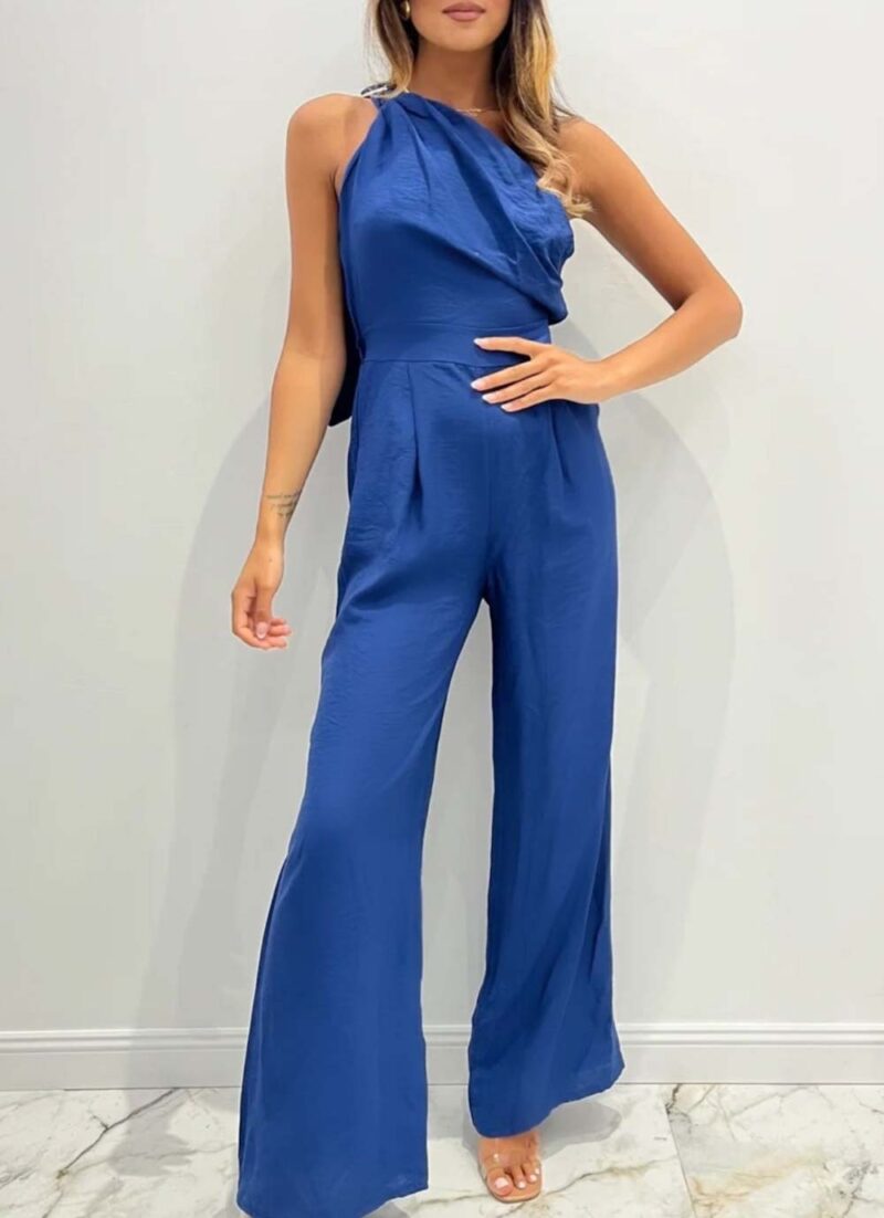 Ολόσωμη φόρμα με έναν ώμο DORI BLUE