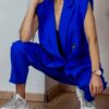 Σετ παντελόνι με αμάνικο σακάκι JENNA BLUE