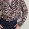 Πουκάμισο με animal print LEONA BEIGE