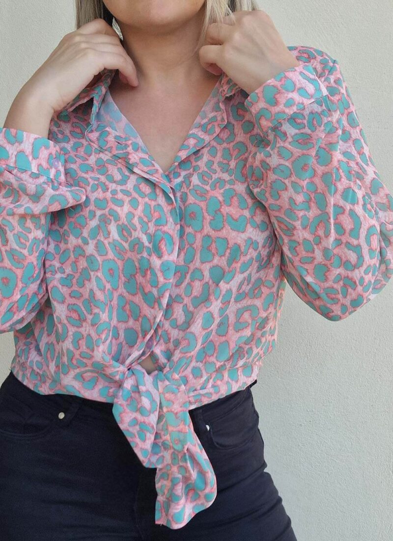 Πουκάμισο με animal print LEONA SOMON