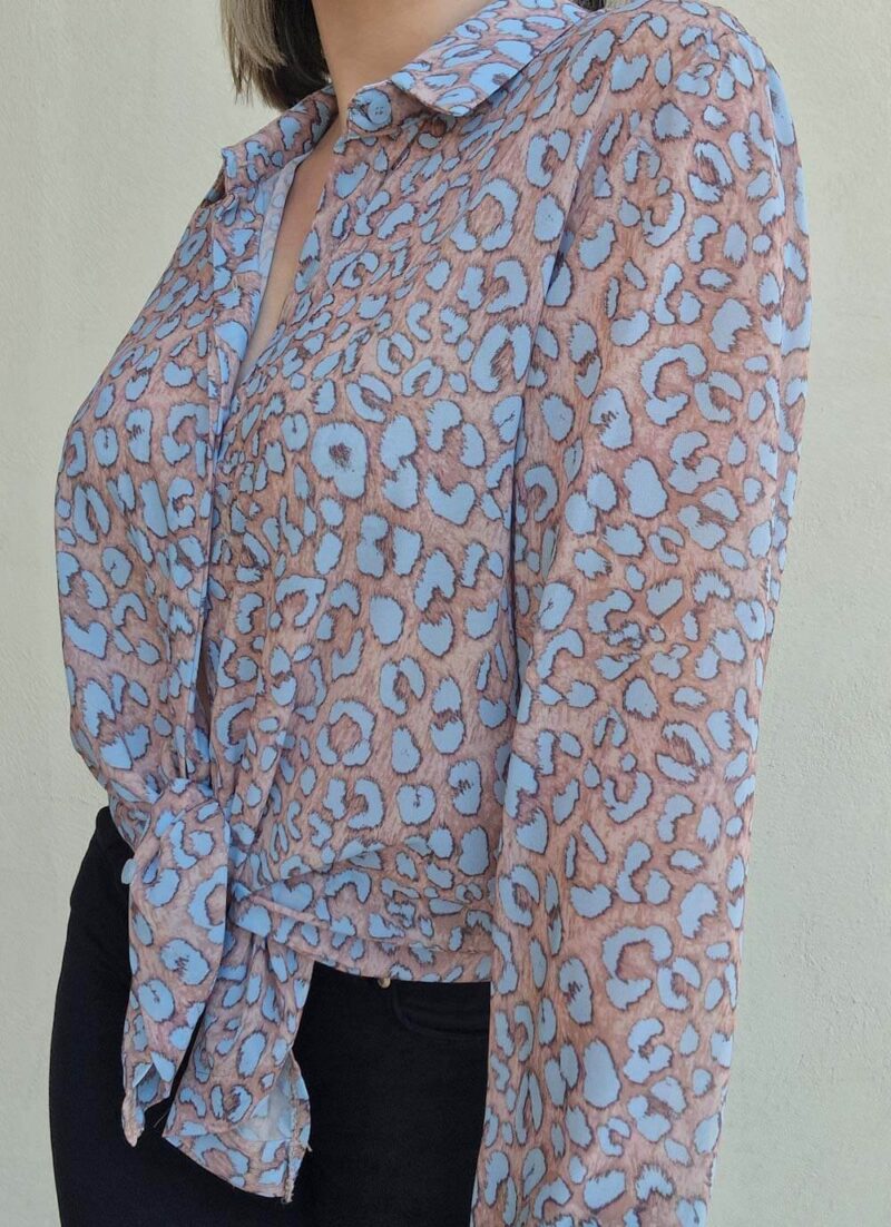 Πουκάμισο με animal print LEONA SIEL