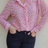 Πουκάμισο με animal print LEONA PINK